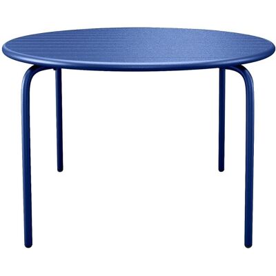 Unique Mesa jardín metal azul oscuro Unique Mesa jardín metal azul oscuro