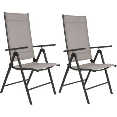 Lifetime Set de sillas de jardín gris h105xb57xl56cm Lifetime Set de sillas de jardín gris h105xb57xl56cm