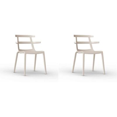 Resol Sillas tokyo plástico marfil (pack de 2) Resol Sillas tokyo plástico marfil (pack de 2)