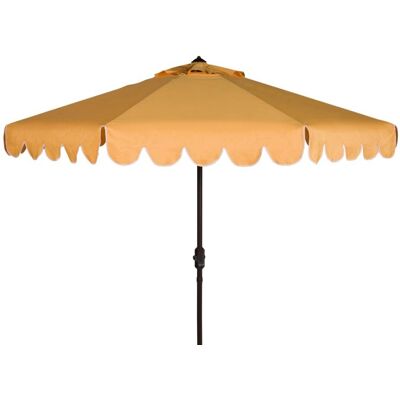 Safavieh Sombrilla de metal amarillo/blanco Safavieh Sombrilla de metal amarillo/blanco