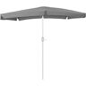 LolaHome Parasol jardín Thais con ventilación gris de aluminio de 300x400 cm