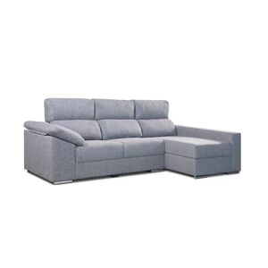 Home Heavenly Chaise longue dch. 3 plazas arcón asiento deslizante gris