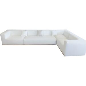 MX HOME Sofá esquinero modulable- desenfundable 5/6 plazas - lana rizada