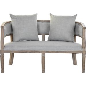 Fijalo Sofa poliester madera de caucho gris claro 120x68x72cm