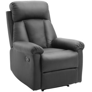 Homcom Sillón reclinable color negro 80 x 97 x 107 cm