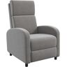 Homcom Sofá reclinable color gris 64 x 86 x 102 cm