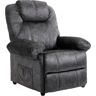 Homcom Sillón relax reclinable color negro 88 x 91 x 108 cm