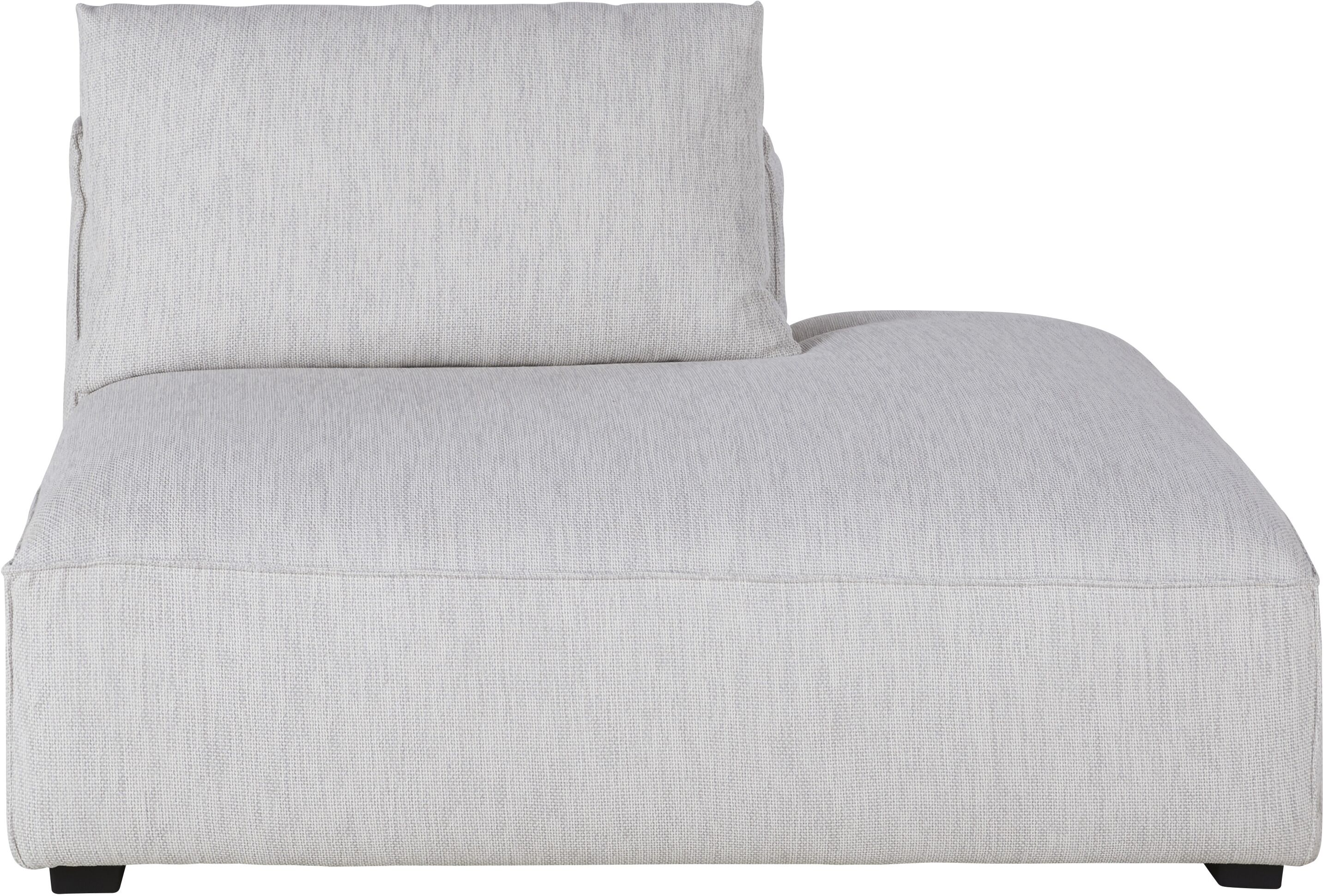 Maisons du Monde Chaise longue derecha para sofá modulable gris claro moteado