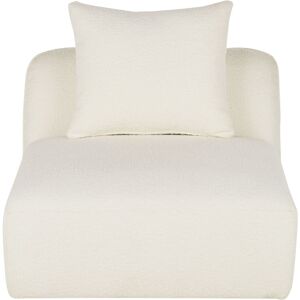 Maisons du Monde Módulo de 1 plaza de sofá modulable de tela color crudo tipo lana rizada Maisons du Monde Módulo de 1 plaza de sofá modulable de tela color crudo tipo lana rizada