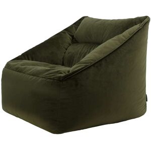 Icon Puf sillón de terciopelo verde oliva Icon Puf sillón de terciopelo verde oliva