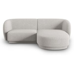 Sofá modular esquina derecha Christian Lacroix - 3 plazas en chenilla plateada Sofá modular esquina derecha Christian Lacroix - 3 plazas en chenilla plateada