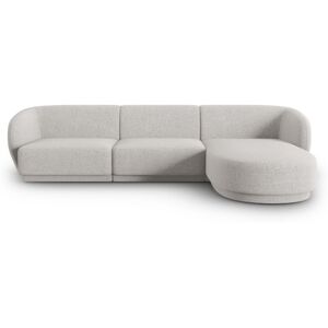 CXL by Christian Lacroix Sofá esquinero modular derecho 4 plazas tejido chenilla plata jaspeada CXL by Christian Lacroix Sofá esquinero modular derecho 4 plazas tejido chenilla plata jaspeada