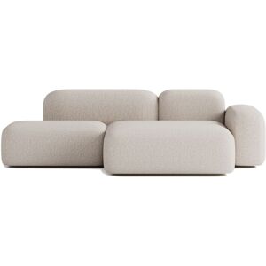 ATIO Sofá esquinero 3 plazas en tela beige ATIO Sofá esquinero 3 plazas en tela beige