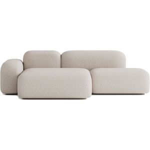 ATIO Sofá esquinero 3 plazas en tela beige ATIO Sofá esquinero 3 plazas en tela beige