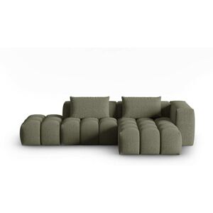 CXL by Christian Lacroix Sofá esquinero modular 4 plazas tejido estructural verde oliva oscuro CXL by Christian Lacroix Sofá esquinero modular 4 plazas tejido estructural verde oliva oscuro