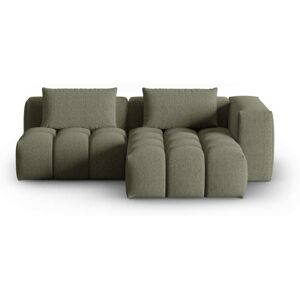 CXL by Christian Lacroix Sofá esquinero modular 3 plazas tejido estructural verde oliva oscuro CXL by Christian Lacroix Sofá esquinero modular 3 plazas tejido estructural verde oliva oscuro