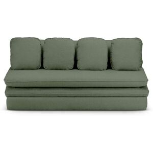 Baita Sofá cama de 3 plazas, tejido de rizo verde caqui Baita Sofá cama de 3 plazas, tejido de rizo verde caqui