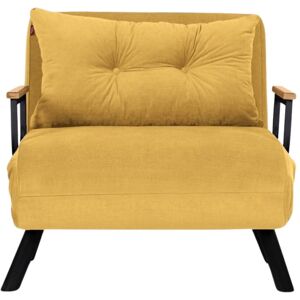 Calicosy Sillón cama en tela L67 cm - Amarillo Calicosy Sillón cama en tela L67 cm - Amarillo
