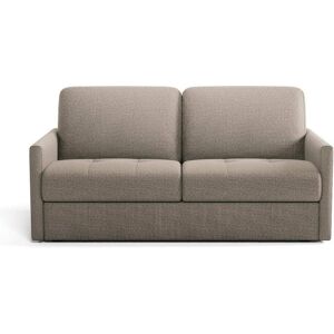 Calicosy Sofá cama 3 plazas con apertura exprés en tela L175 cm - Marrón Calicosy Sofá cama 3 plazas con apertura exprés en tela L175 cm - Marrón