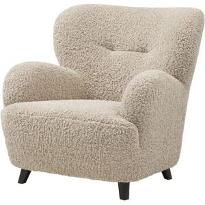 Moloo Sillón de salón en tela bouclé marrón claro Moloo Sillón de salón en tela bouclé marrón claro