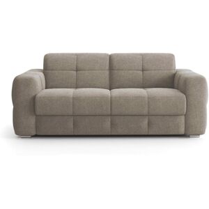 Calicosy Sofá 3 plazas con apertura exprés en tela L207 cm - Marrón Calicosy Sofá 3 plazas con apertura exprés en tela L207 cm - Marrón