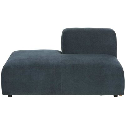 Maisons du Monde Módulo de chaise longue izquierda para sofá en tejido azul Maisons du Monde Módulo de chaise longue izquierda para sofá en tejido azul