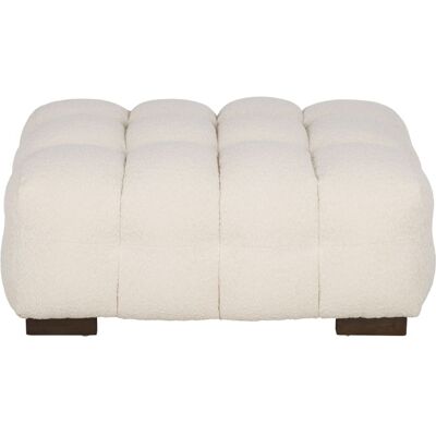 Maisons du Monde - Bouclé Stool Beige 100x40x77cm - Beige - 100x40x77cm - Ottoman Maisons du Monde - Bouclé Stool Beige 100x40x77cm - Beige - 100x40x77cm - Ottoman