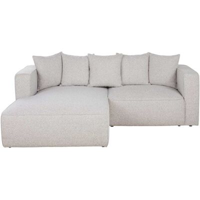 Maisons du Monde Sofá cama chaise longue izquierdo de 3/4 plazas gris jaspeado Maisons du Monde Sofá cama chaise longue izquierdo de 3/4 plazas gris jaspeado