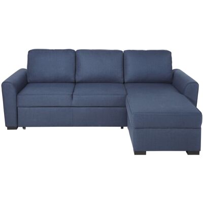 Maisons du Monde Sofá cama chaise longue de 3/4 plazas azul noche Maisons du Monde Sofá cama chaise longue de 3/4 plazas azul noche