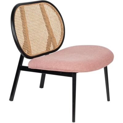 Zuiver Silla de ratán rosa Zuiver Silla de ratán rosa