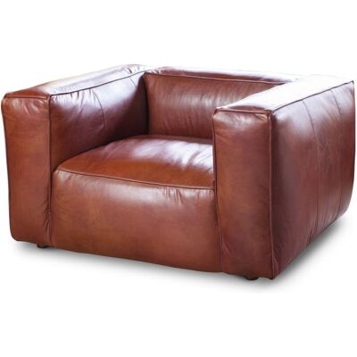 PIB Sillon de cuero rojo PIB Sillon de cuero rojo