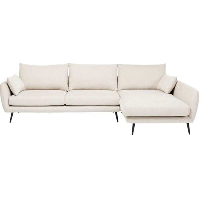 Kare Design Sofá de esquina derecha crema 275cm Kare Design Sofá de esquina derecha crema 275cm