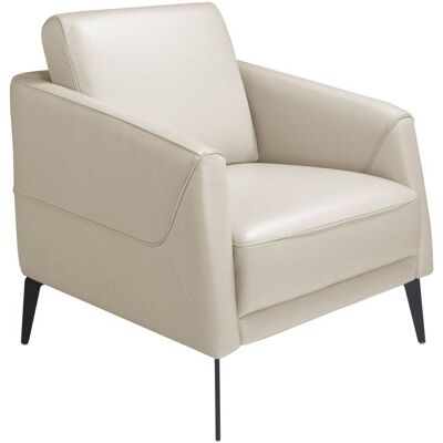 Angel Cerda Sillón piel gris taupe Angel Cerda Sillón piel gris taupe
