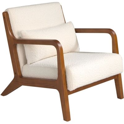 Angel Cerdá Sillón - Tela texturizada blanca Angel Cerdá Sillón - Tela texturizada blanca