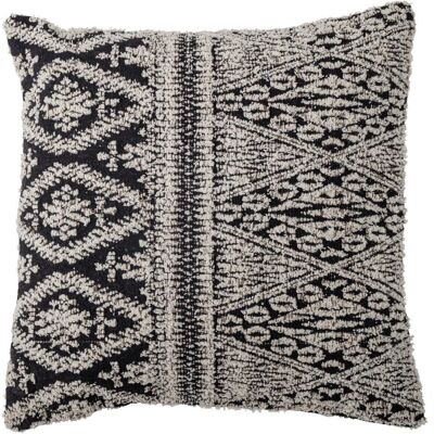 Bloomingville Cojín de algodón negro 45x45 cm Bloomingville Cojín de algodón negro 45x45 cm