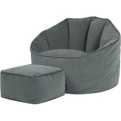 Icon Sillón Pouf con Taburete - Sessel Icon Sillón Pouf con Taburete - Sessel