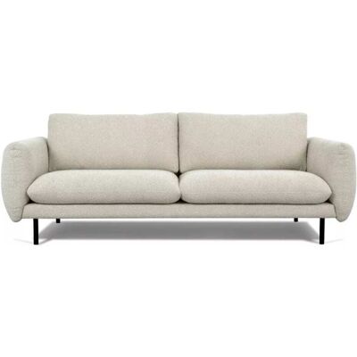 Mathi Design Sofá de 3 Plazas en Tela - Beige - 230x81x98cm Mathi Design Sofá de 3 Plazas en Tela - Beige - 230x81x98cm