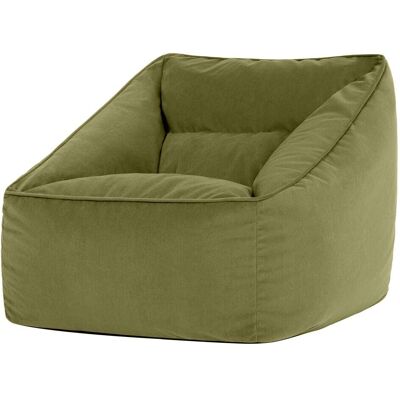 Icon Riesen Sillón de saco de frijoles - Terciopelo, Verde Oliva, 88x73x100cm - Sillón de saco de frijoles Icon Riesen Sillón de saco de frijoles - Terciopelo, Verde Oliva, 88x73x100cm - Sillón de saco de frijoles