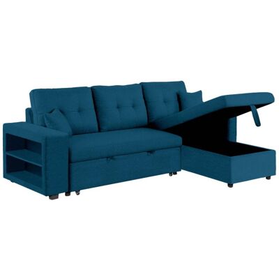 Concept Usine Sofá esquinero cama azul de 4 plazas Concept Usine Sofá esquinero cama azul de 4 plazas