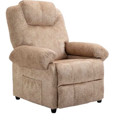 Homcom Sillón relax reclinable 88x91x108 cm beige Homcom Sillón relax reclinable 88x91x108 cm beige