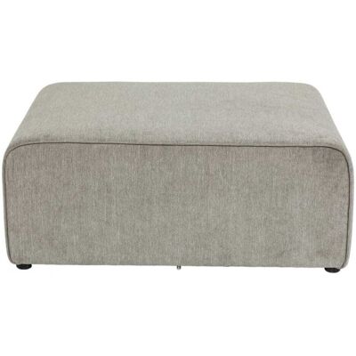 Kare Design Sofá puf sin respaldo gris 80 cm Kare Design Sofá puf sin respaldo gris 80 cm