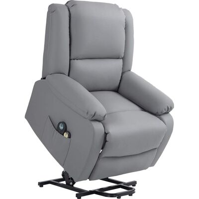 Homcom Sillón levanta personas 89x93x105 cm gris Homcom Sillón levanta personas 89x93x105 cm gris