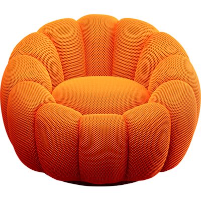 Kare Design Sillón giratorio peppo bloom naranja 68x94 cm Kare Design Sillón giratorio peppo bloom naranja 68x94 cm