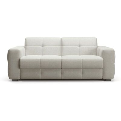 Calicosy Sofá 3 plazas con apertura exprés en tela l207 cm - beige Calicosy Sofá 3 plazas con apertura exprés en tela l207 cm - beige