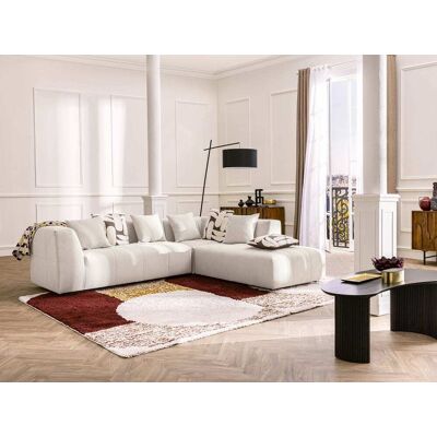 Unique Sofá rinconera terciopelo beige Unique Sofá rinconera terciopelo beige
