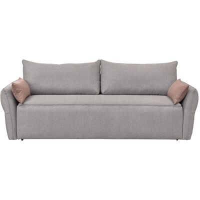 Calicosy Sofá cama de 3 plazas en tela l238 cm - gris Calicosy Sofá cama de 3 plazas en tela l238 cm - gris