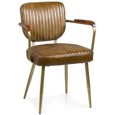 MOYCOR Sillón piel marrón MOYCOR Sillón piel marrón