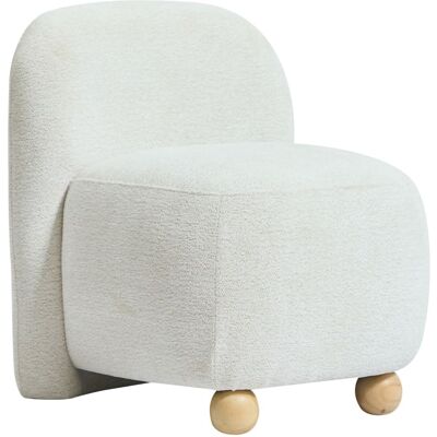 Nordlys Sillón en madera y tejido beige Nordlys Sillón en madera y tejido beige