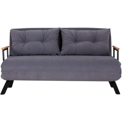 Calicosy Sofá cama 2 plazas l133 cm - gris Calicosy Sofá cama 2 plazas l133 cm - gris