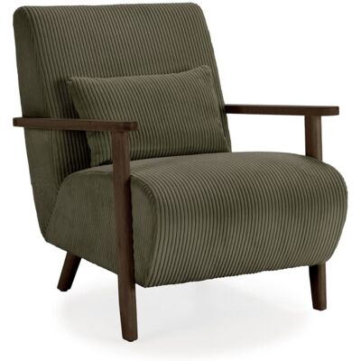 Calicosy Sillón de tela con patas de madera l70 cm Calicosy Sillón de tela con patas de madera l70 cm